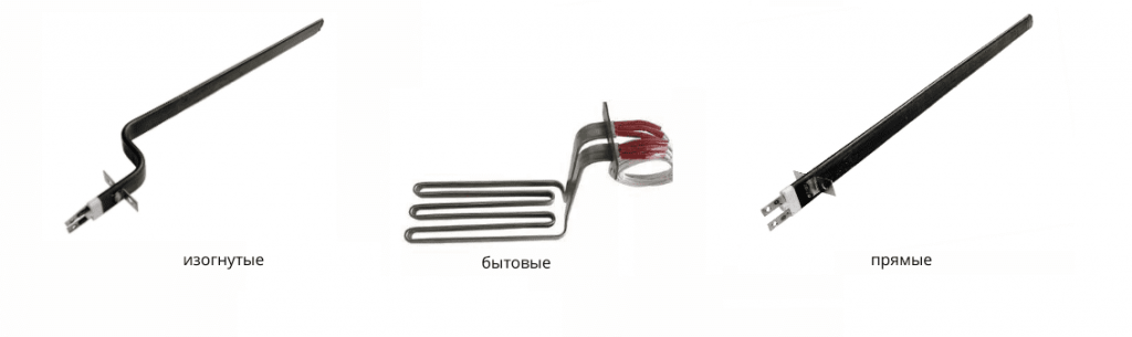 Формы плоских ТЭНов